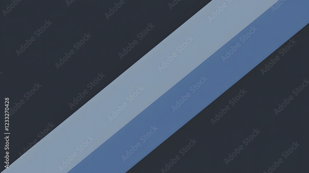 Poster subtle diagonal lines on blue and gray gradient background