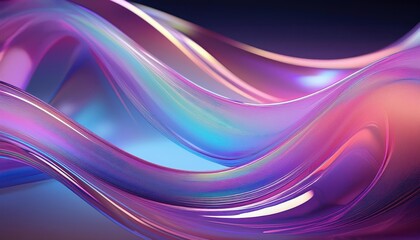 Naklejka premium Vibrant, Transparent Glassmorphic Abstraction A YK Rendered Background Embracing Modern Textures and Captivating Colors for Digital Art, Design Inspiration, or Home Decor.