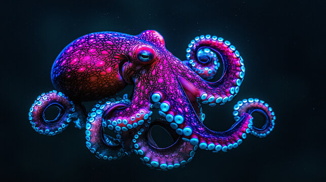 G&eacute;ant octopus exhibant les couleurs