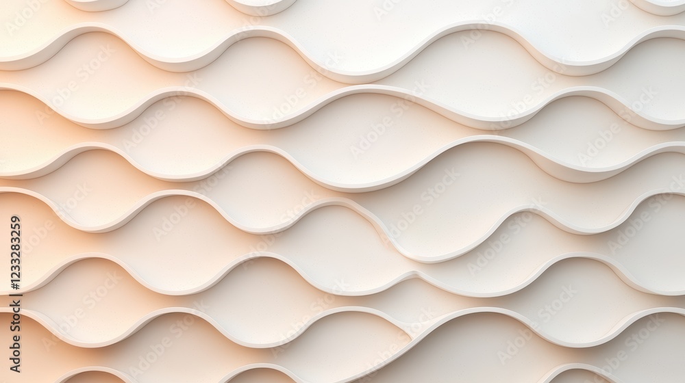Poster textured abstract background with elegant curves and waves design