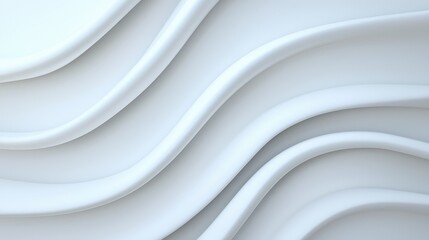 Abstract White Waves Background for Modern Design Aesthetic Trends