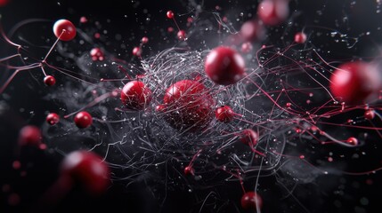 Exploring atoms and bonds vibrant molecules in cosmic chaos