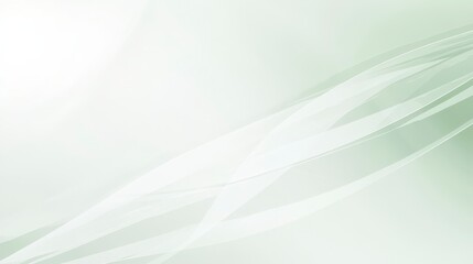 Soft Abstract Background with Gentle Curves and Light Green Tones