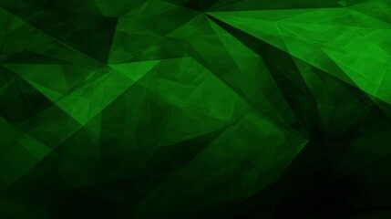 Obraz premium Abstract Green Geometric Background with Sharp Angles and Textures