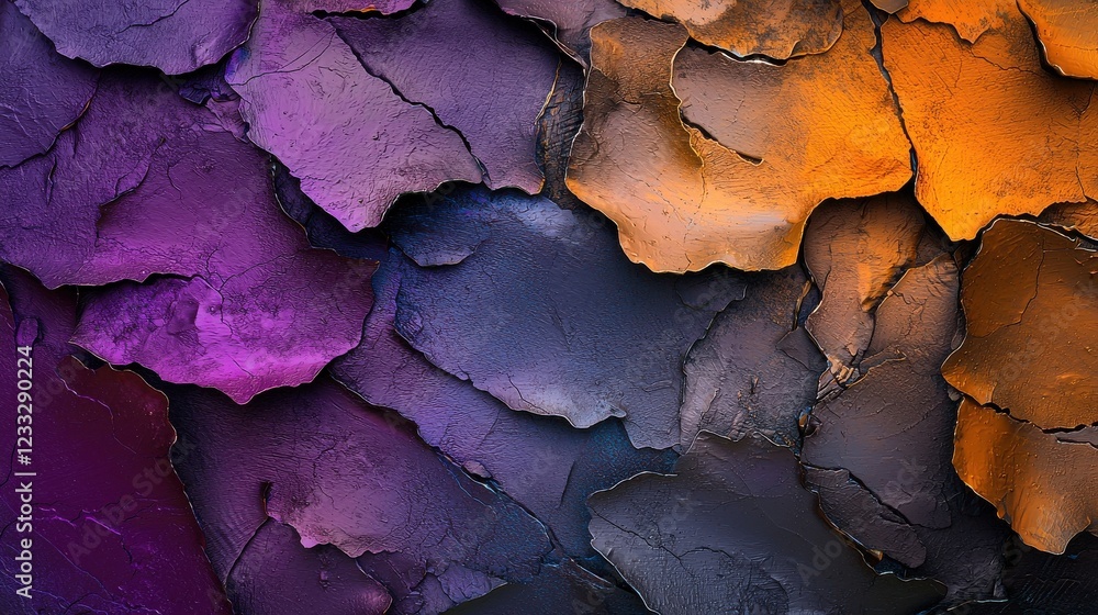 Poster A vibrant abstract background with layered textures and glowing highlights