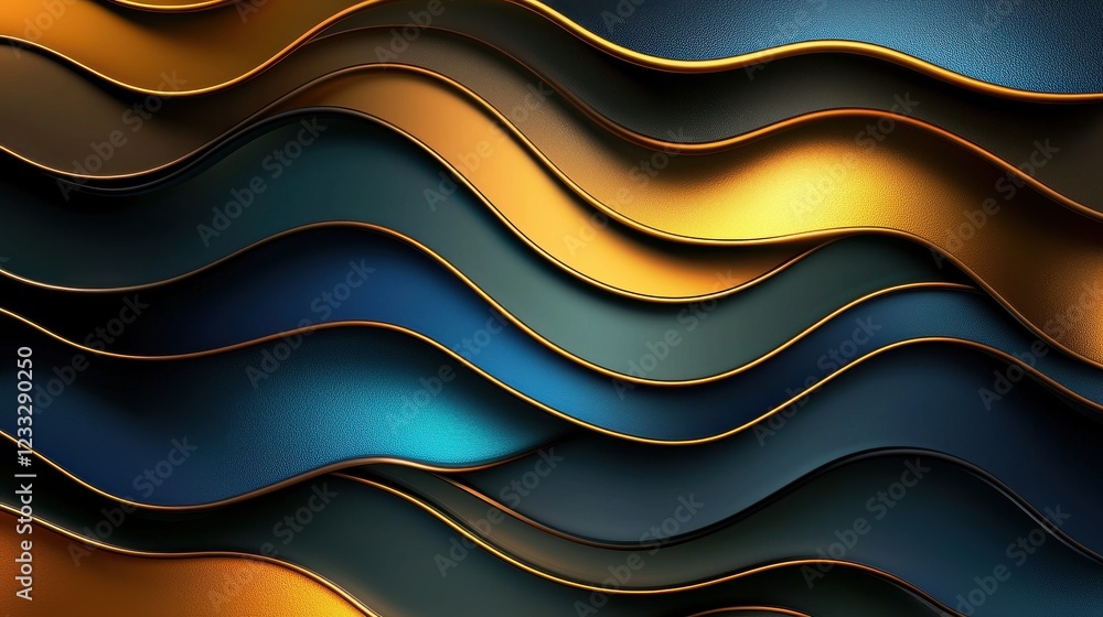 Poster a vibrant abstract background with layered textures and glowing highlights
