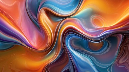 Obraz premium A vibrant abstract background with swirling gradients and glowing lines