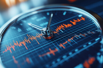 TIME IS MONEY. This image represents the critical timing and financial decisions in trading and investment. 3D rendering. Concept photography.