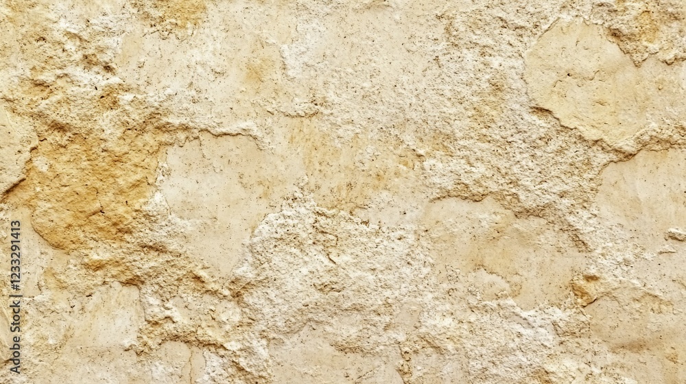 Aufkleber textured beige wall surface with rough and weathered patterns for background use