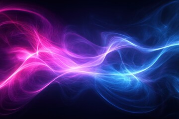 Obraz premium Abstract Pink and Blue Energy Wave Background