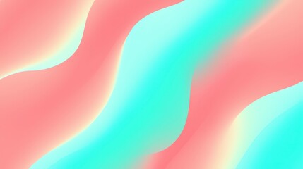 Soft Waves of Pink and Aqua in a Gentle Fluid Motion Background