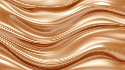 Abstract swirling caramel colored silky waves