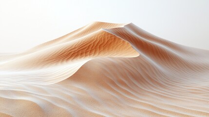 Obraz premium Serene Desert Dunes: A Breathtaking Panorama of Sandy Waves