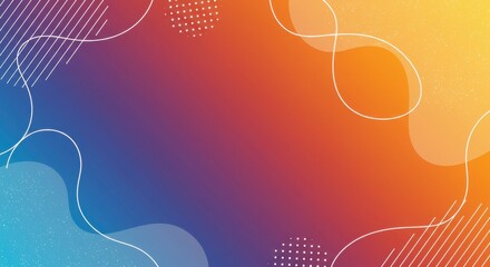 Vibrant Abstract Gradient Background: Dynamic interplay of colors and fluid shapes that creates a sense of movement and energy. 