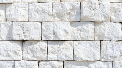 Fototapeta premium White Rough Stone Wall Texture for Background and Design Use