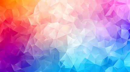 A vibrant, abstract geometric pattern with a gradient of colors.