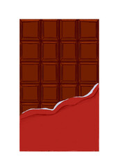 Barra de chocolate negro
