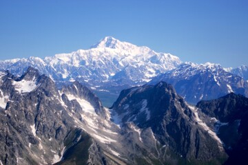 In-Flight Close-Up of Denali’s Towering Summit