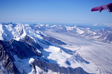 Vast Glaciers Flowing Beneath Denali’s Peaks