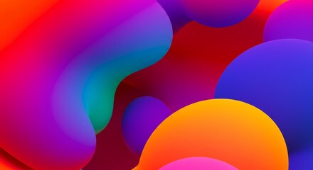 Abstract Fluidic Shapes: A vibrant display of dynamic, flowing forms in a captivating blend of colors, creating a sense of movement and visual intrigue. 