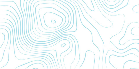 Geography landscape Topo contour map on white background, Topographic contour lines. Seamless pattern with lines Topographic map. Geographic mountain relief diagram line wave carve pattern. 