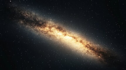 Stunning view of a spiral galaxy illuminated by stars, showcasing cosmic beauty in space