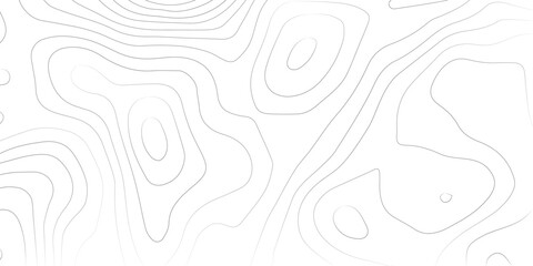 Abstract black and white topographic contours lines of mountains. Topography map art curve drawing. background, vector illustration. wave Line topography map contour background .