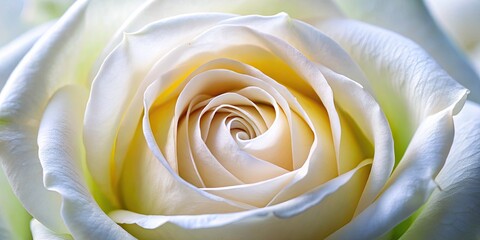 Ethereal White Rose in Soft Focus - Captivating Macro Photography of Delicate Petals, Nature's Beauty, Floral Elegance, and Serenity in Stunning Detail