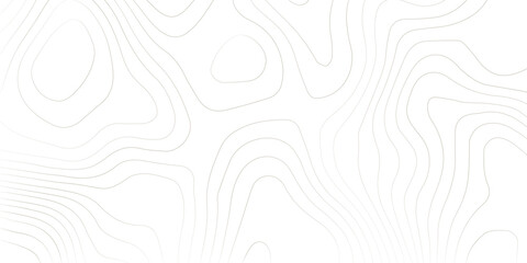 Geography landscape Topo contour map on white background, Topographic contour lines. Seamless pattern with lines Topographic map. Geographic mountain relief diagram line wave carve pattern. 