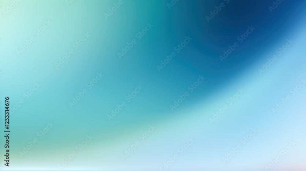Poster flowing blue gradient with an abstract wave pattern