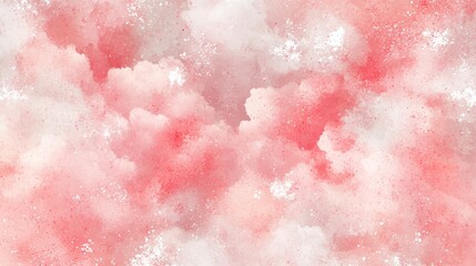 Obraz premium Soft Coral Pink Clouds Background with Gentle Texture and Depth