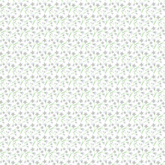 minimalist white floral pattern background