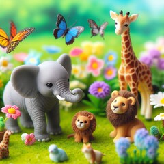 animals in the zoo