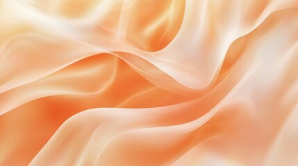 Fototapeta premium Soft, flowing fabric in warm tones creating a serene atmosphere for artistic use