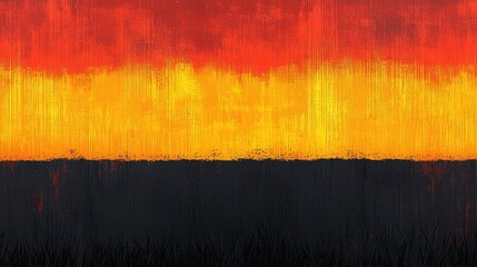 Naklejka premium Vibrant Sunset Landscape with Warm Colors and Textured Background