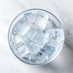 ice cubes isolated on white