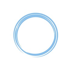 Navy blue circle brush stroke vector isolated on white background. Navy blue enso zen circle brush stroke. For stamp, seal, ink and paintbrush design template. Grunge hand drawn circle shape, vector