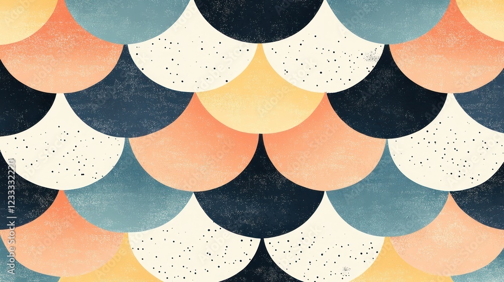 Poster pastel scale pattern texture background design