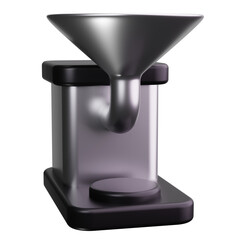 coffee roaster 3d render icons