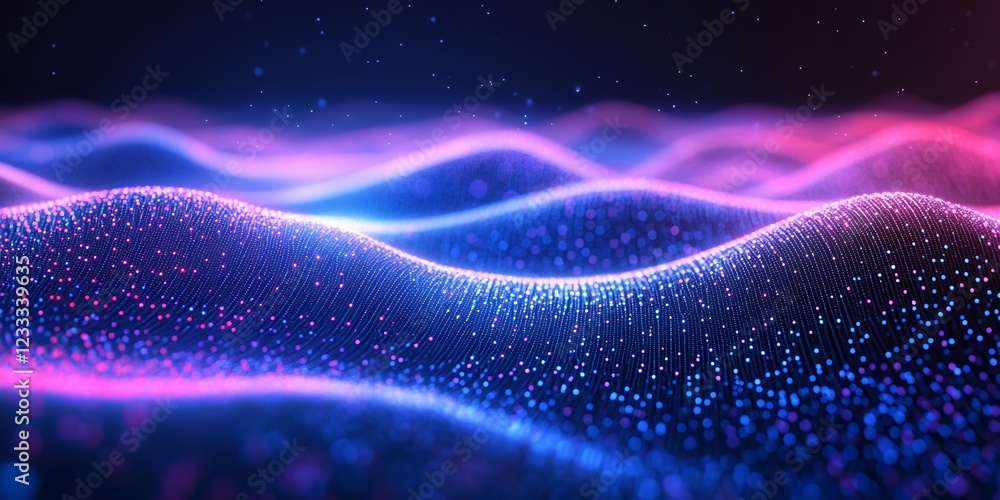Aufkleber abstract smart city background with gradient points and connections
