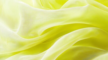 Obraz premium Soft and Flowing Sheer Yellow Fabric with Delicate Texture