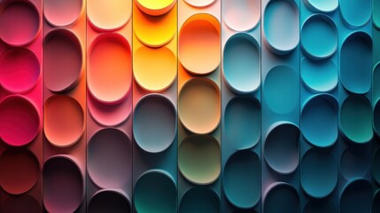Colorful circular pattern, vibrant gradient.