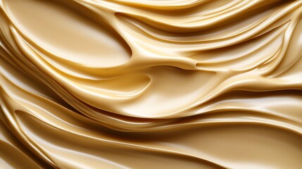 Swirling Creamy Caramel Texture Abstract Background