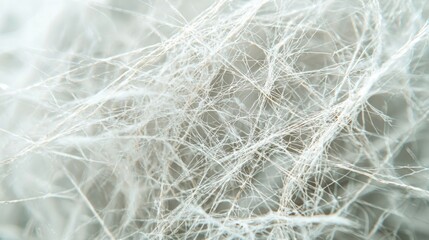 Fototapeta premium Abstract white fibers closeup background texture design material