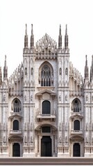 Fototapeta premium Ornate facade of a grand cathedral