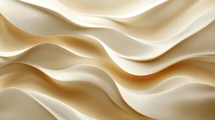 Obraz premium Creamy waves texture background, studio shot, abstract design