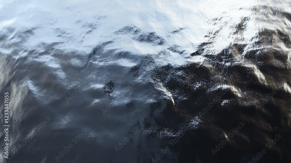 Poster abstract glistening surface with dark and light tones creating a wavy effect