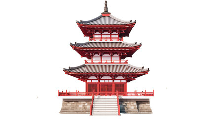 Stunning Asian Pagoda Architecture 3D Render Eastern Temple Design Cultural Heritage Spiritual Landmark