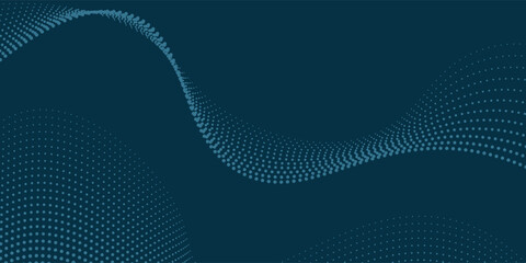 Obraz premium abstract blue background with waves