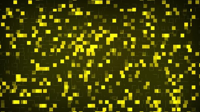 Geometric Dots Pattern Digital Background. Seamless Looping Square Grid Animation.